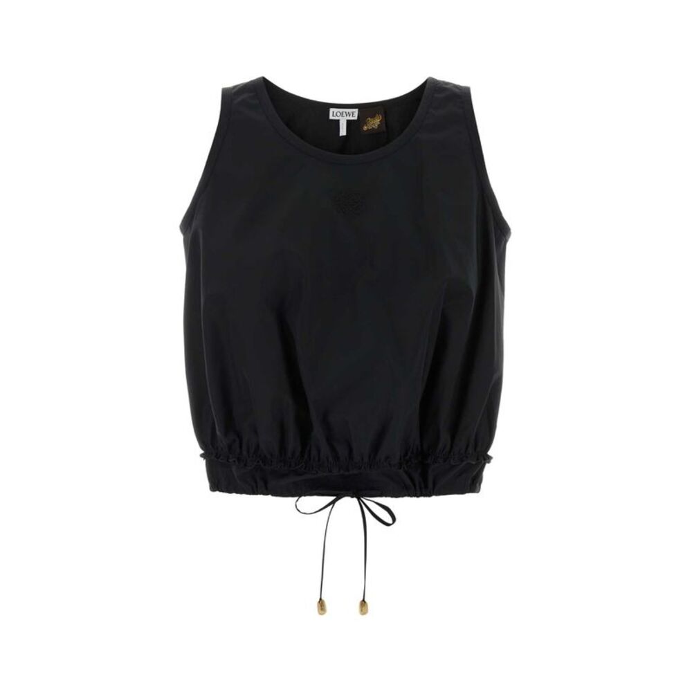 Loewe Paula's Ibiza Women Black Poplin Paula S Ibiza Top